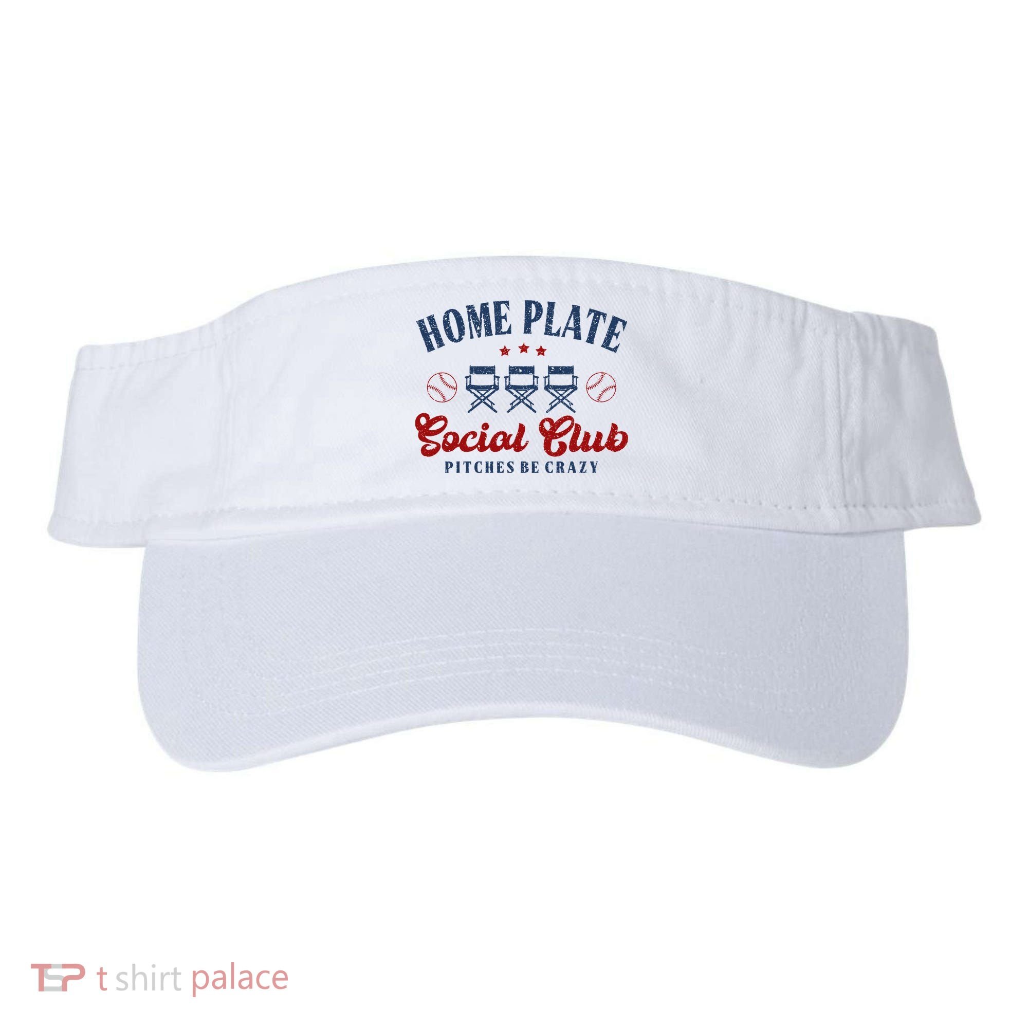 Home Plate Social Club Softball Visor