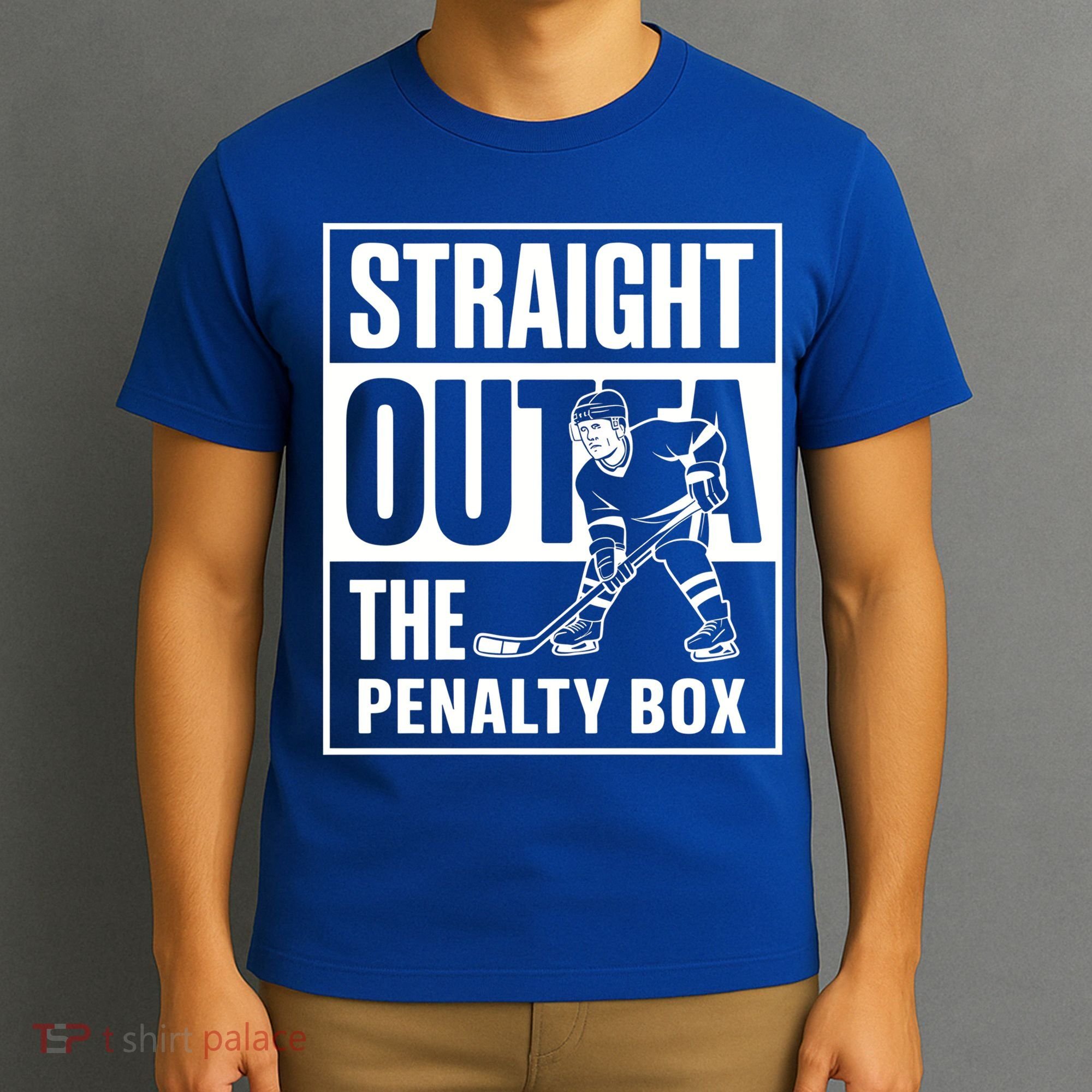 Hockey Player Straight Outta The Penalty Box Funny Hockey Gift T-Shirt