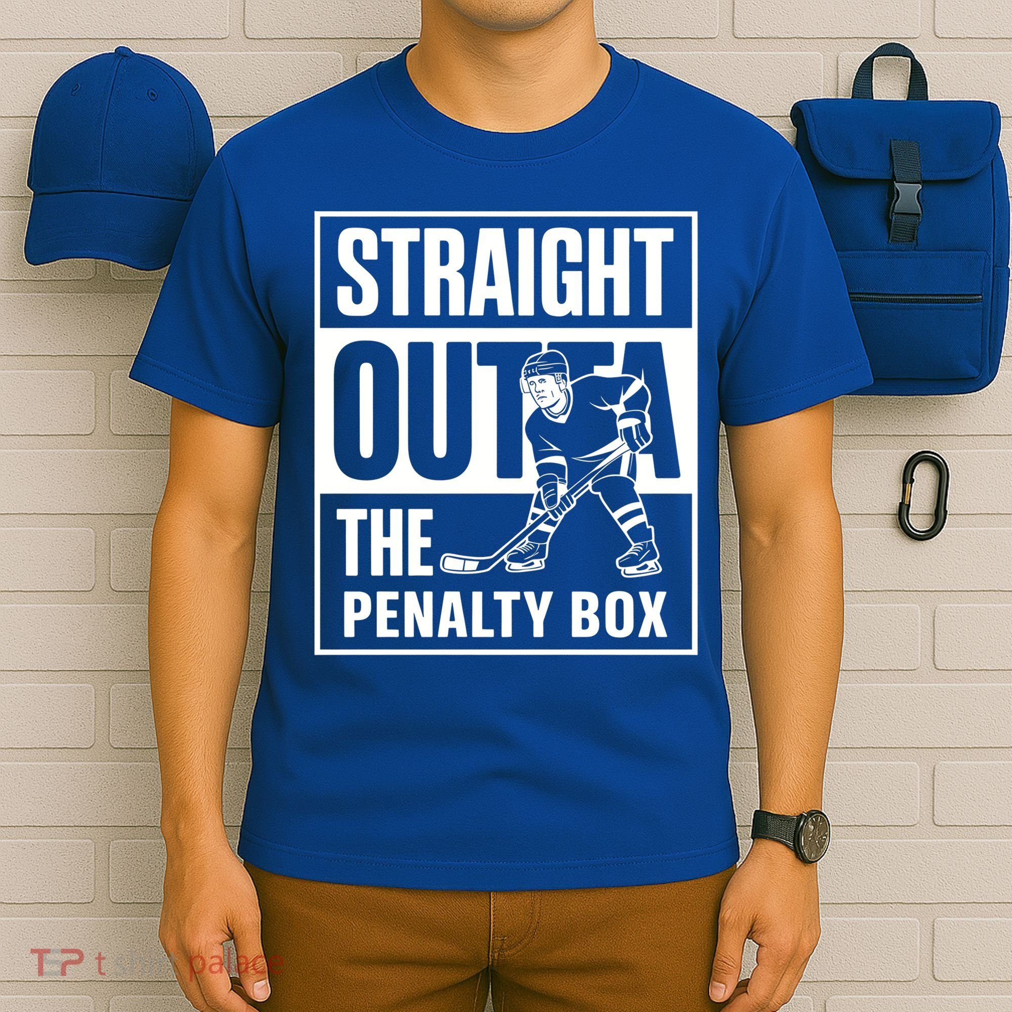Hockey Player Straight Outta The Penalty Box Funny Hockey Gift T-Shirt