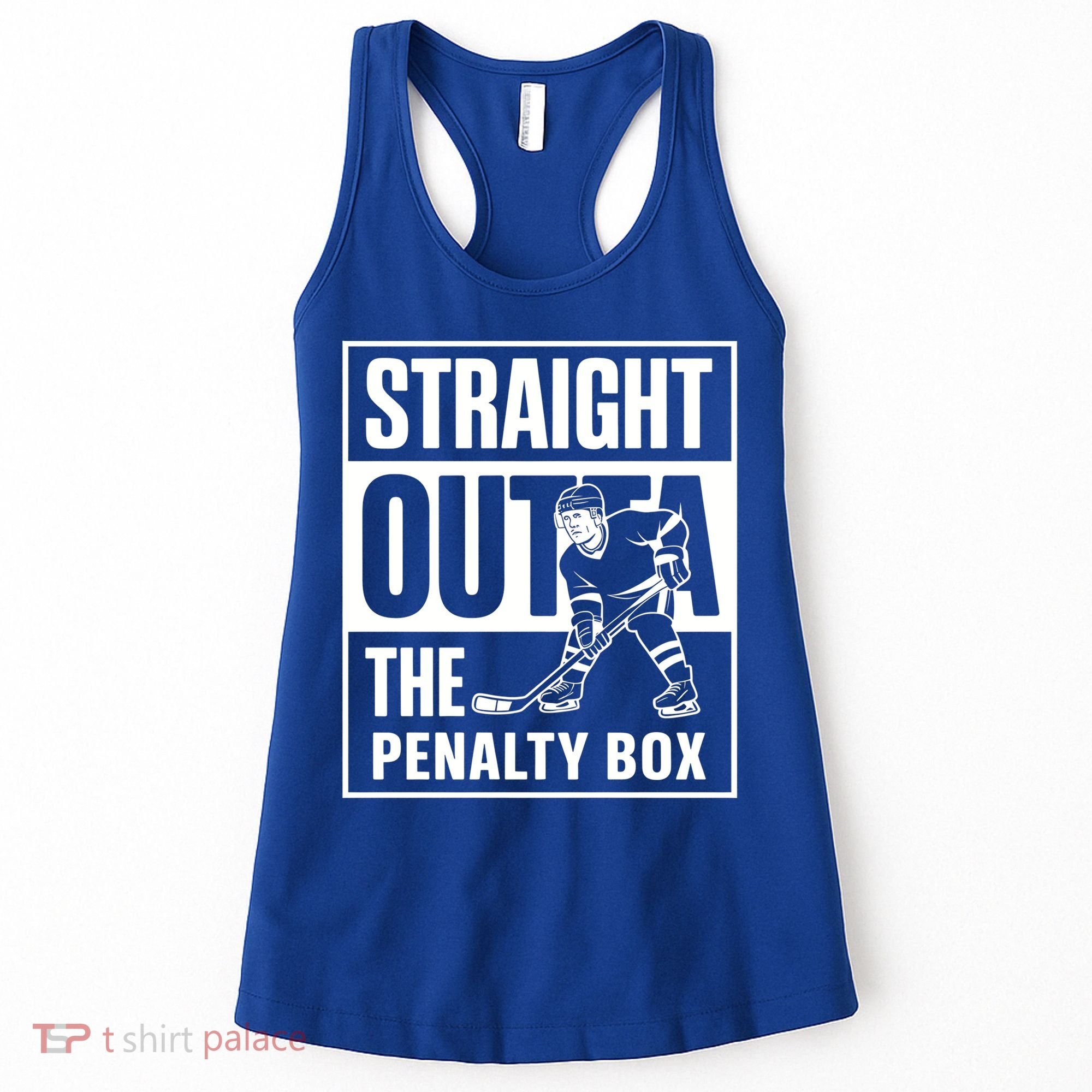 Hockey Player Straight Outta The Penalty Box Funny Hockey Gift Women's Tank Top