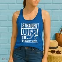 Hockey Player Straight Outta The Penalty Box Funny Hockey Gift Women's Tank Top thumb 2