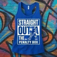 Hockey Player Straight Outta The Penalty Box Funny Hockey Gift Women's Tank Top thumb 3