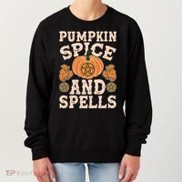 Halloween Pumpkin Spice And Spells Women's Sweatshirt thumb 0