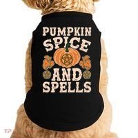 Halloween Pumpkin Spice And Spells Doggie Tank thumb 0