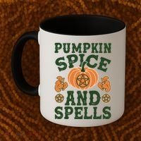 Halloween Pumpkin Spice And Spells Coffee Mug thumb 2