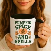 Halloween Pumpkin Spice And Spells Coffee Mug thumb 3