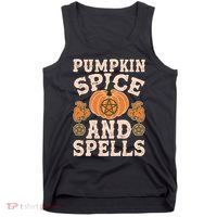 Halloween Pumpkin Spice And Spells Tank Top thumb 0