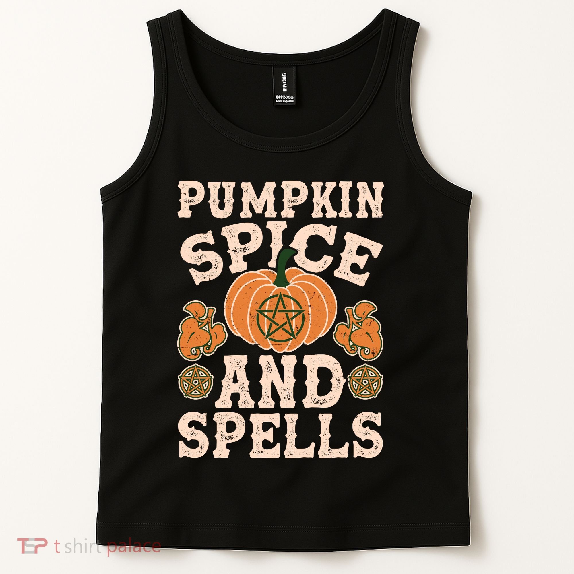 Halloween Pumpkin Spice And Spells Tank Top