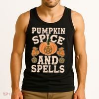 Halloween Pumpkin Spice And Spells Tank Top thumb 3