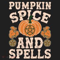 Halloween Pumpkin Spice And Spells Golf Towel thumb 3