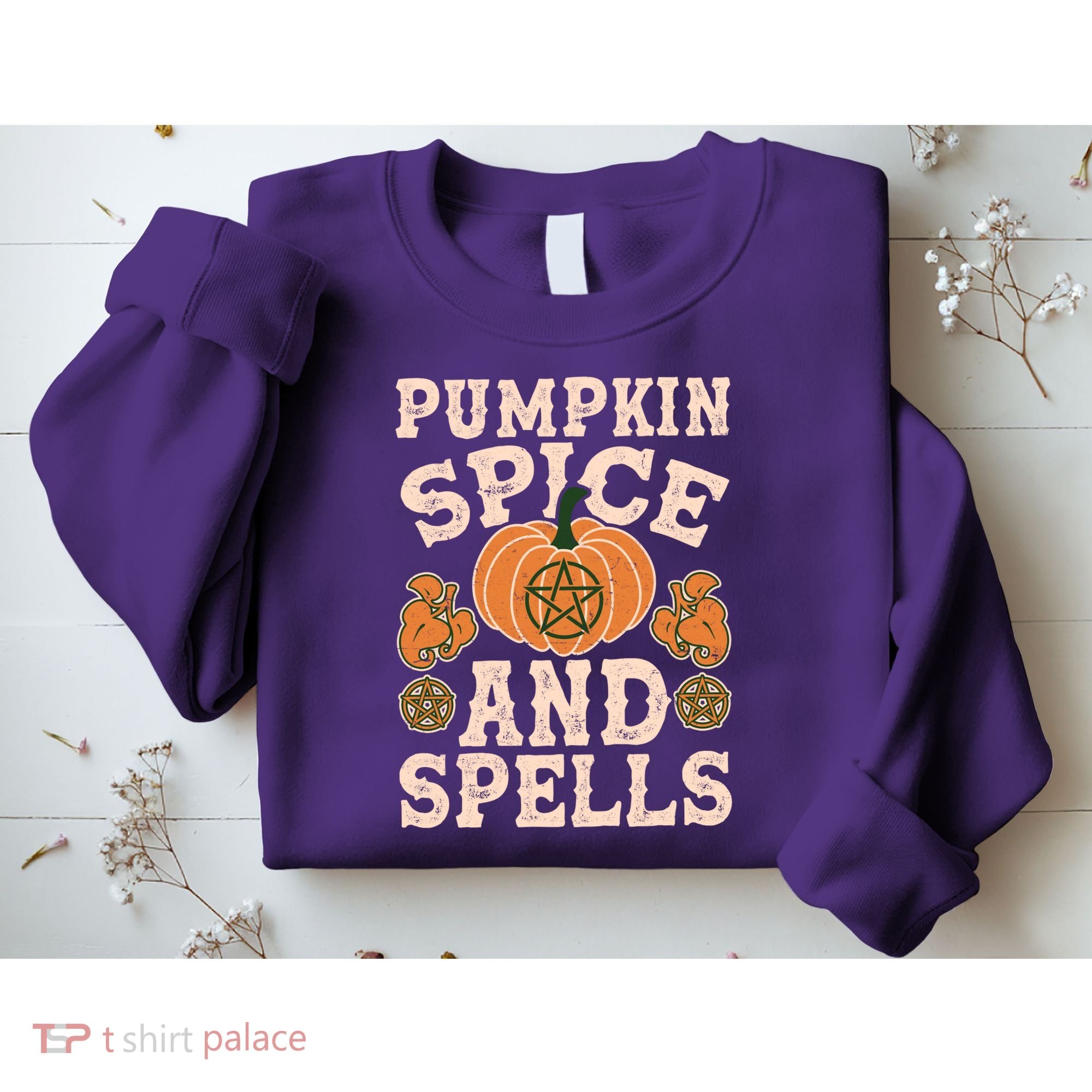 Halloween Pumpkin Spice And Spells Sweatshirt
