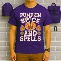 Halloween Pumpkin Spice And Spells T-Shirt thumb 6