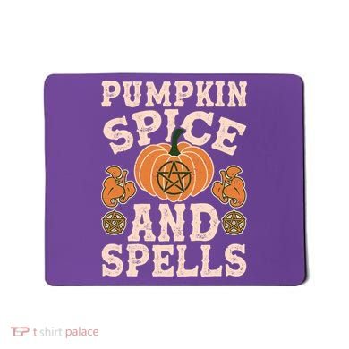 Halloween Pumpkin Spice And Spells Mousepad