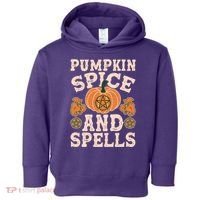 Halloween Pumpkin Spice And Spells Toddler Hoodie thumb 0