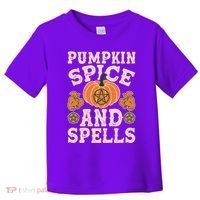 Halloween Pumpkin Spice And Spells Toddler T-Shirt thumb 0