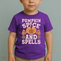 Halloween Pumpkin Spice And Spells Toddler T-Shirt thumb 2
