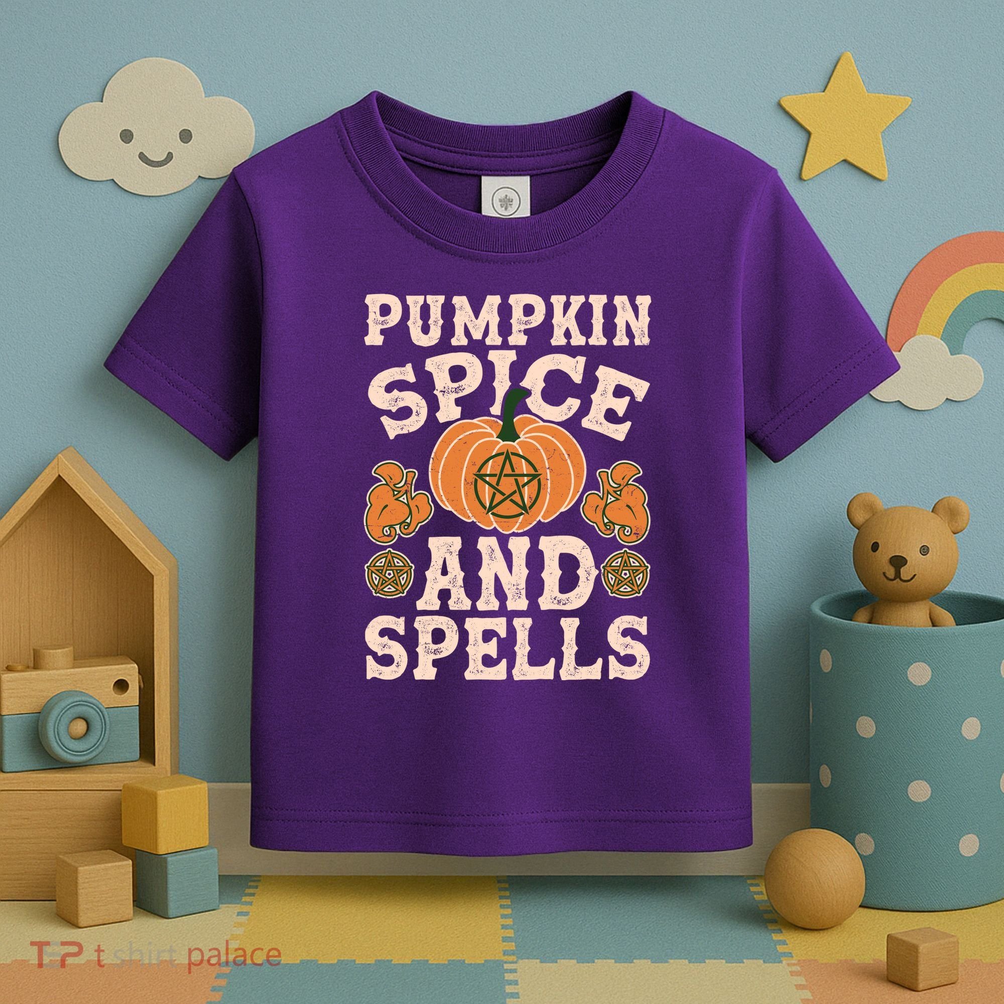 Halloween Pumpkin Spice And Spells Toddler T-Shirt