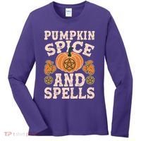 Halloween Pumpkin Spice And Spells Women's Long Sleeve Shirt thumb 0