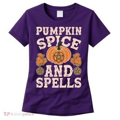 Halloween Pumpkin Spice And Spells Women's T-Shirt