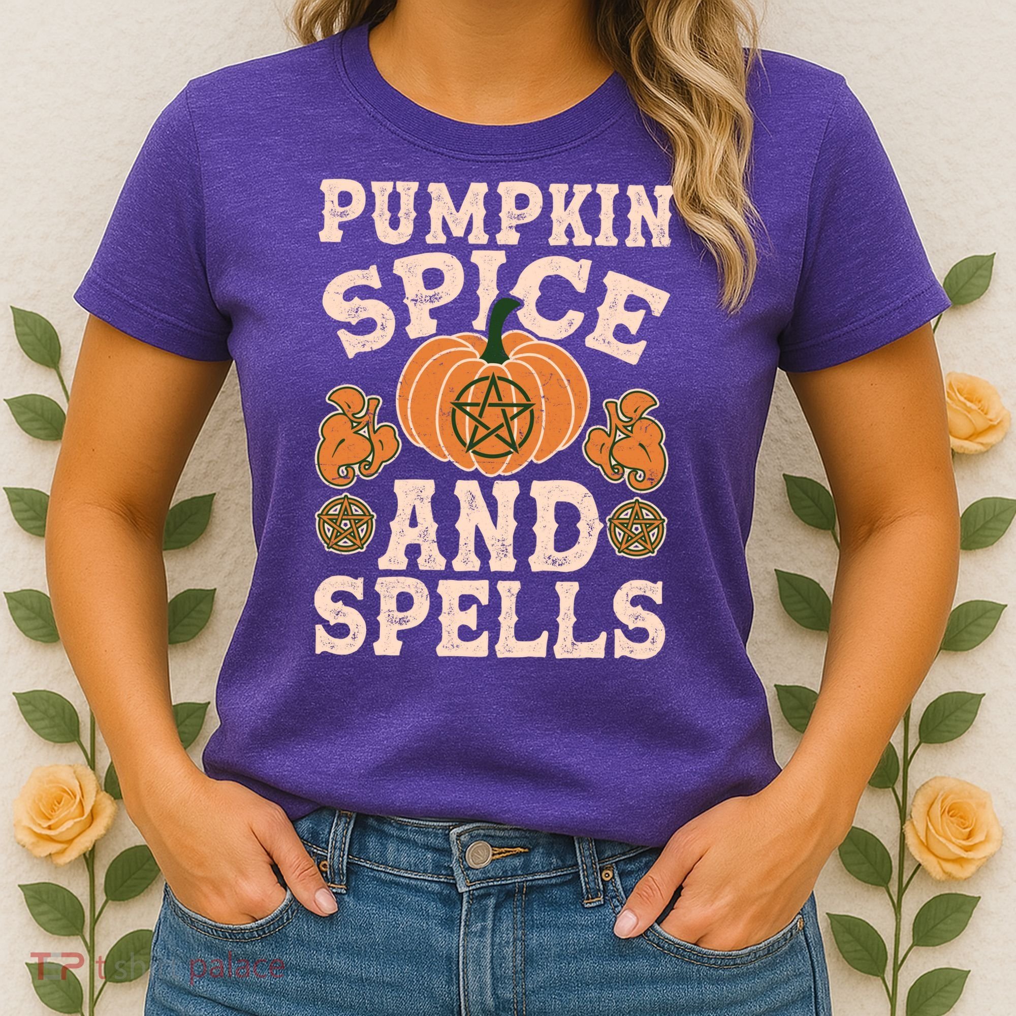 Halloween Pumpkin Spice And Spells Women's T-Shirt