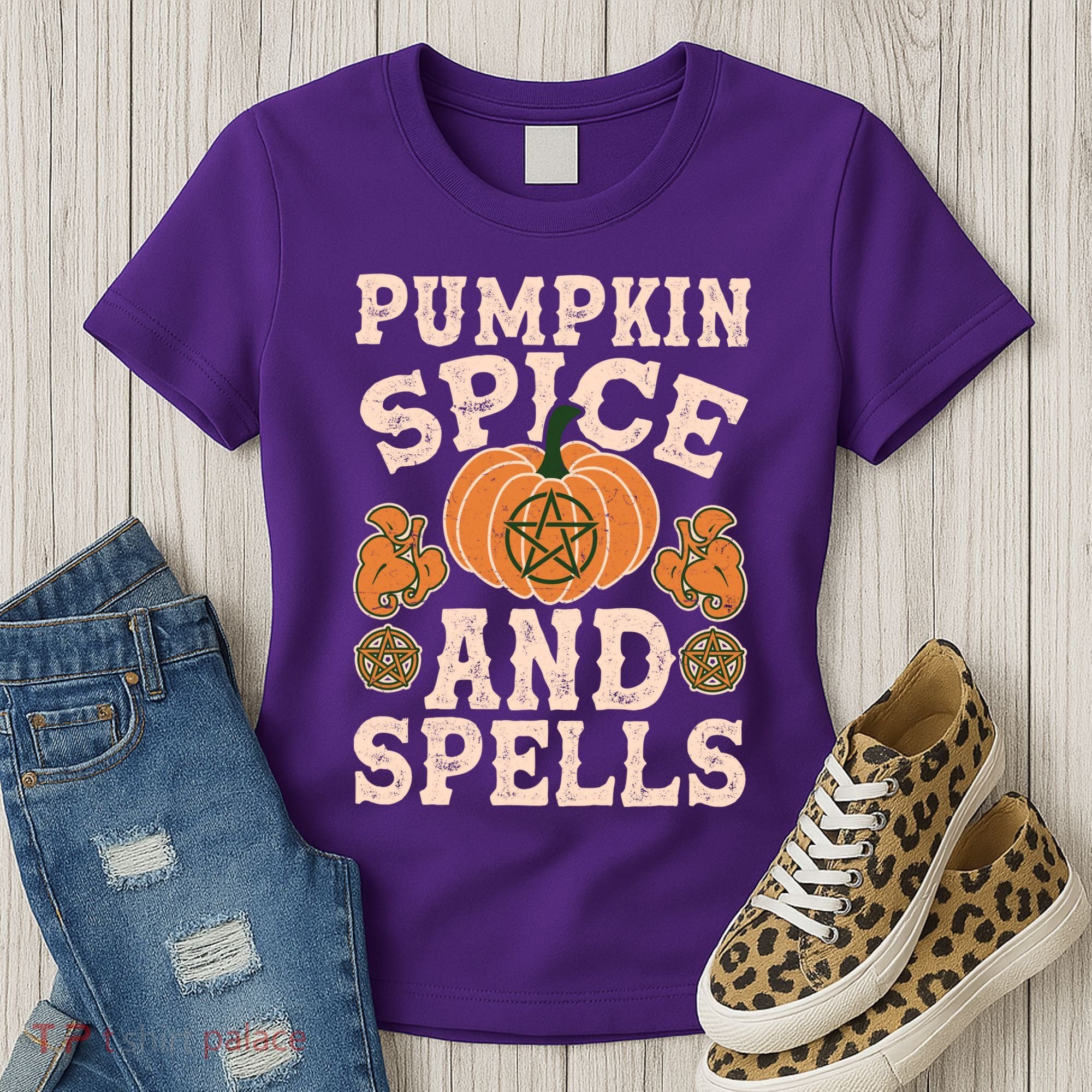 Halloween Pumpkin Spice And Spells Women's T-Shirt