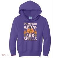 Halloween Pumpkin Spice And Spells Kids Hoodie thumb 0