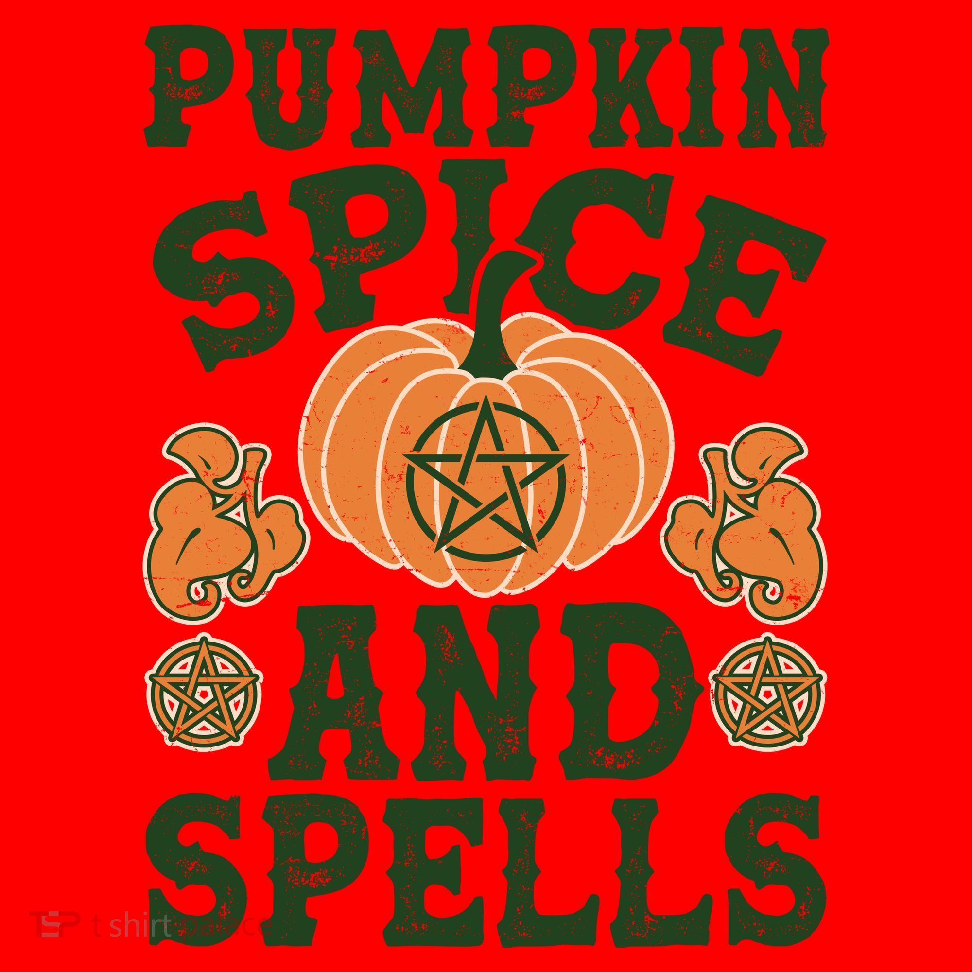 Halloween Pumpkin Spice And Spells Santa Hat