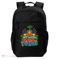 Haitian Pride Sak Pase L’Union Fait La Force Backpack thumb 0