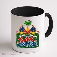 Haitian Pride Sak Pase L’Union Fait La Force Coffee Mug thumb 1