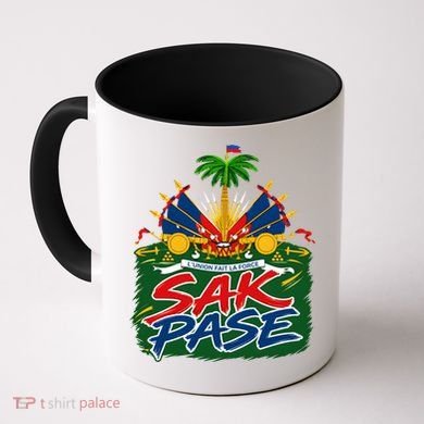 Haitian Pride Sak Pase L’Union Fait La Force Coffee Mug