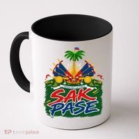 Haitian Pride Sak Pase L’Union Fait La Force Coffee Mug thumb 0