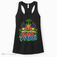 Haitian Pride Sak Pase L’Union Fait La Force Women's Tank Top thumb 0