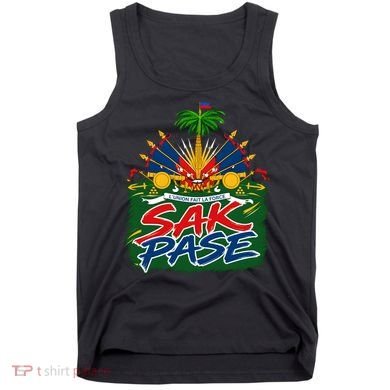 Haitian Pride Sak Pase L’Union Fait La Force Tank Top