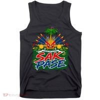 Haitian Pride Sak Pase L’Union Fait La Force Tank Top thumb 0