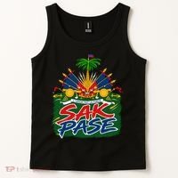 Haitian Pride Sak Pase L’Union Fait La Force Tank Top thumb 2