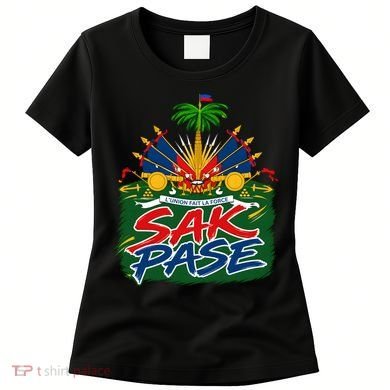 Haitian Pride Sak Pase L’Union Fait La Force Women's T-Shirt