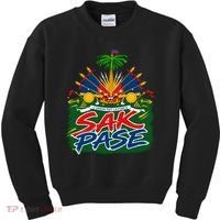 Haitian Pride Sak Pase L’Union Fait La Force Kids Sweatshirt thumb 0