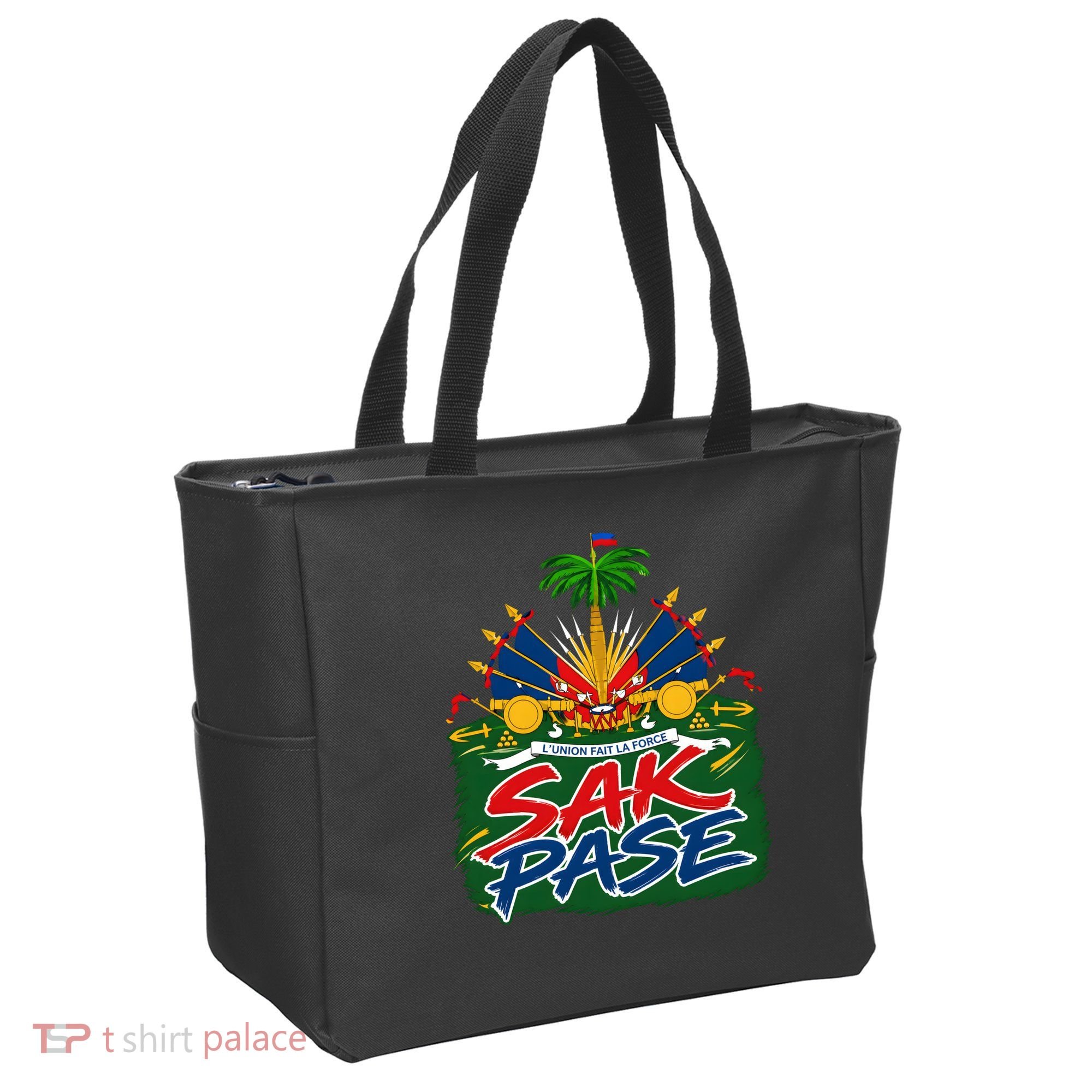 Haitian Pride Sak Pase L’Union Fait La Force Tote Bag