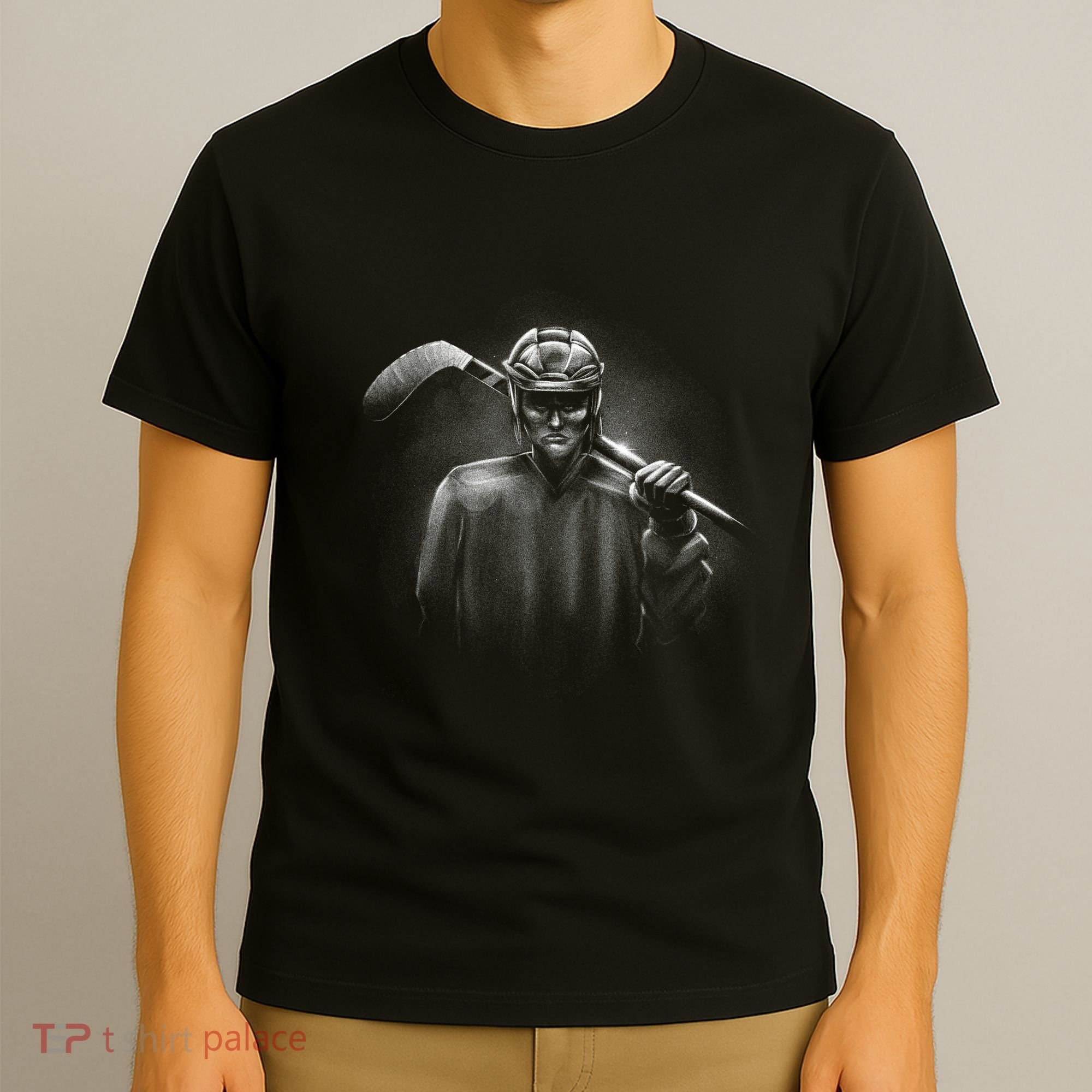 Hockey Player Sketch T-Shirt