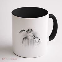 Hockey Player Sketch Coffee Mug thumb 1