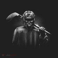 Hockey Player Sketch Golf Towel thumb 3