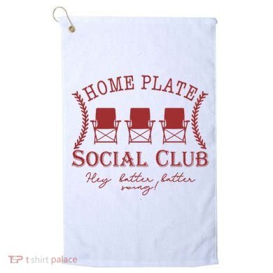 Home Plate Social Club Golf Towel