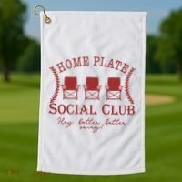 Home Plate Social Club Golf Towel thumb 1