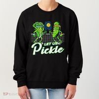 Hilarious Pickleball Swag Featuring Lettuce Pickle Players Women's Sweatshirt thumb 0