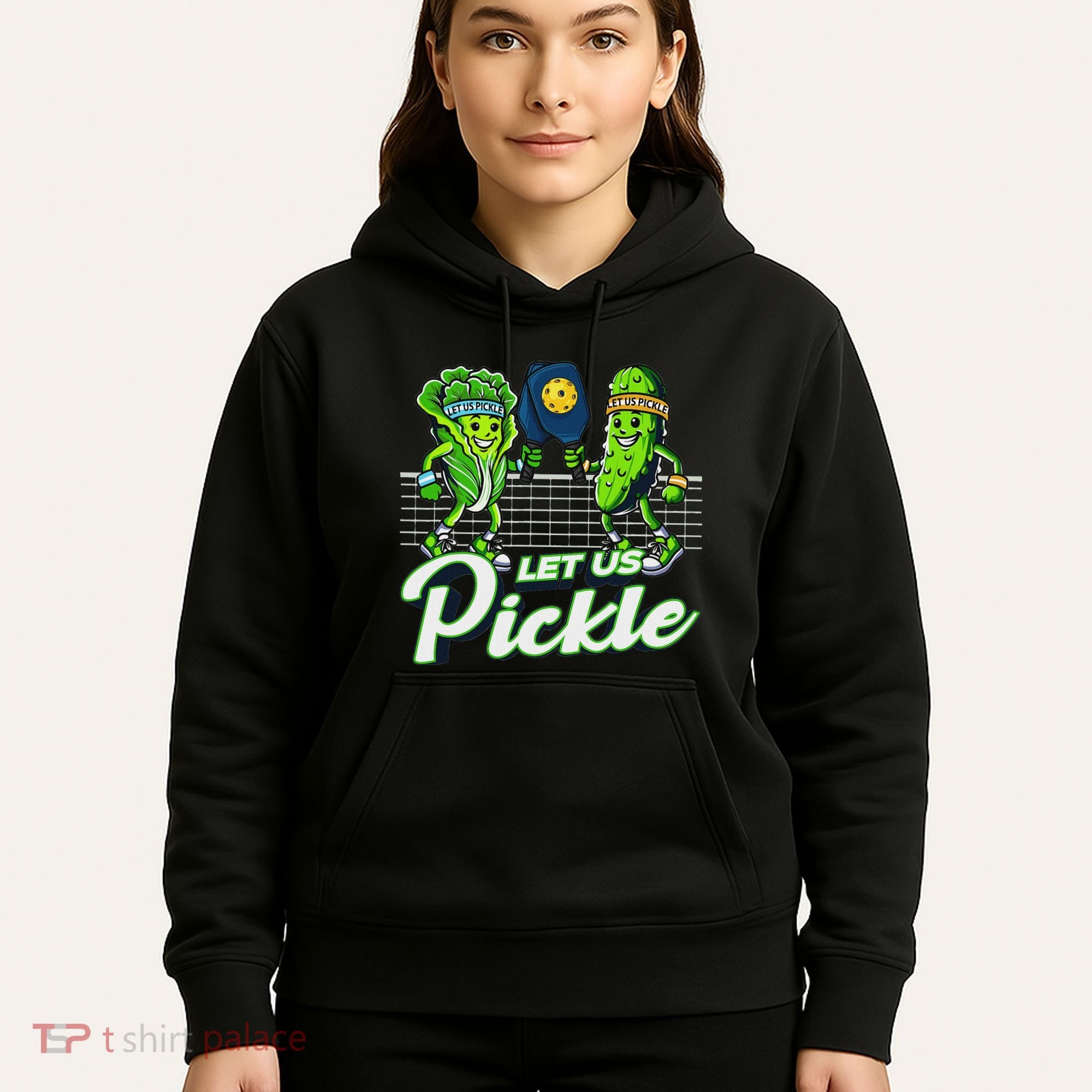 Hilarious Pickleball Swag Featuring Lettuce Pickle Players Hoodie