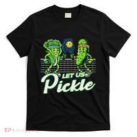 Hilarious Pickleball Swag Featuring Lettuce Pickle Players T-Shirt thumb 0