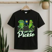 Hilarious Pickleball Swag Featuring Lettuce Pickle Players T-Shirt thumb 2