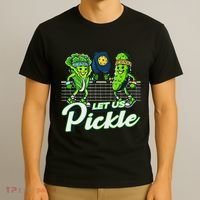 Hilarious Pickleball Swag Featuring Lettuce Pickle Players T-Shirt thumb 3