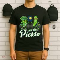 Hilarious Pickleball Swag Featuring Lettuce Pickle Players T-Shirt thumb 6