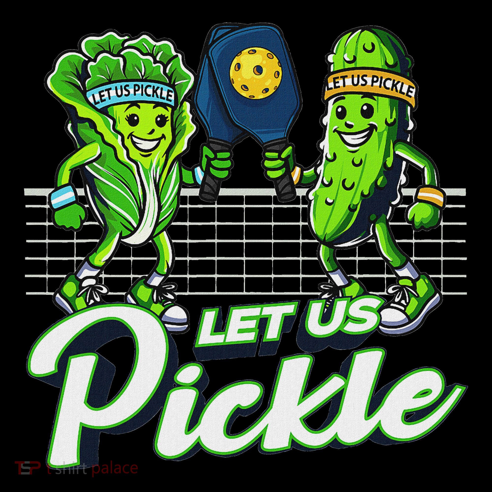 Hilarious Pickleball Swag Featuring Lettuce Pickle Players Women's Hoodie